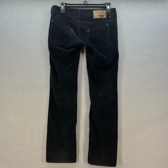 VTG Diesel Pants Women's Size 4/27 Black Corduroy Y2K Straight Preppy - Picture 9 of 15